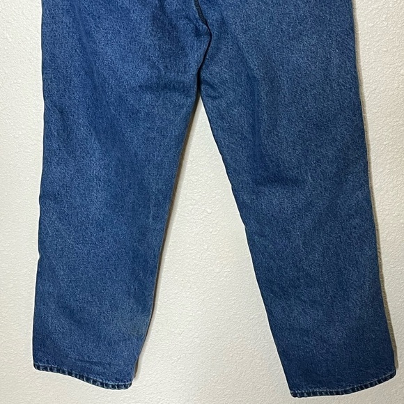 Carhartt Relaxed Fit Plaid Lined Flannel Jeans Sz 34 X 30 - Picture 6 of 7